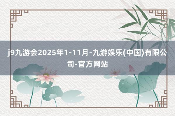 j9九游会2025年1-11月-九游娱乐(中国)有限公司-官方网站
